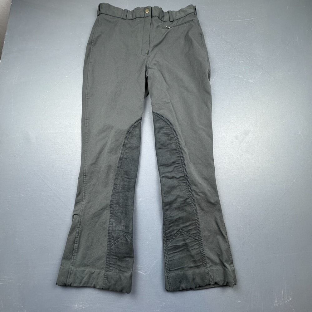 Riding Sport Breeches Pants Women's 32 Gray Equestrian Full Seat Riding Western